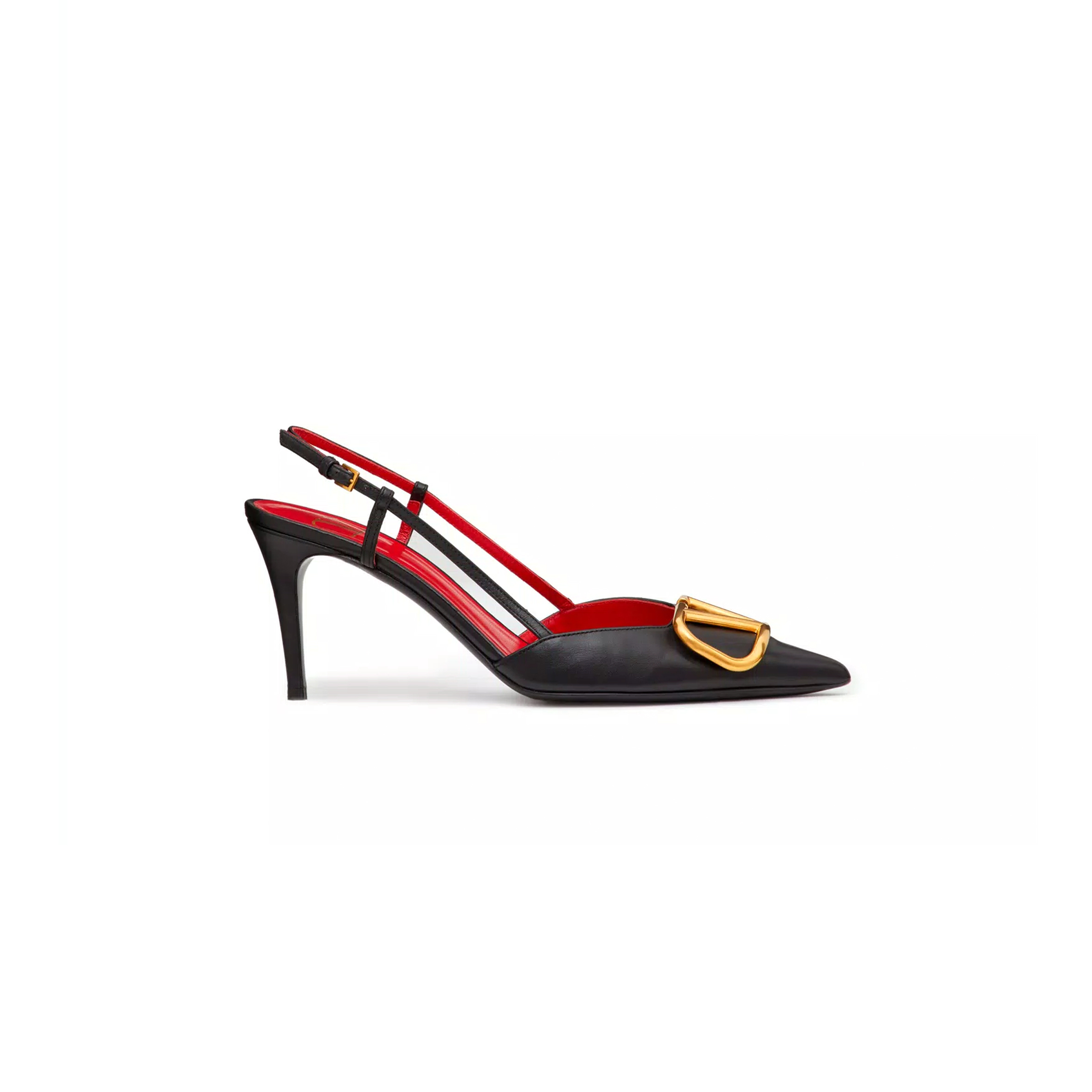 VALENTINO VLOGO SIGNATURE CALFSKIN SLINGBACK PUMP 80MM 3.15IN 5W2S0R01DSH_0NO VALENTINO VLOGO SIGNATURE CALFSKIN SLINGBACK PUMP 80MM 3.15IN 5W2S0R01DSH_0NO